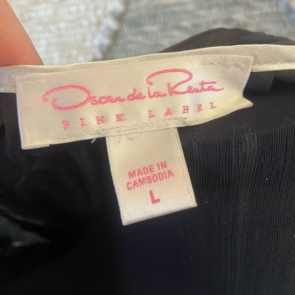 Oscar de la Renta Pink Label Black Lace Lingerie Top - Picture 12 of 16